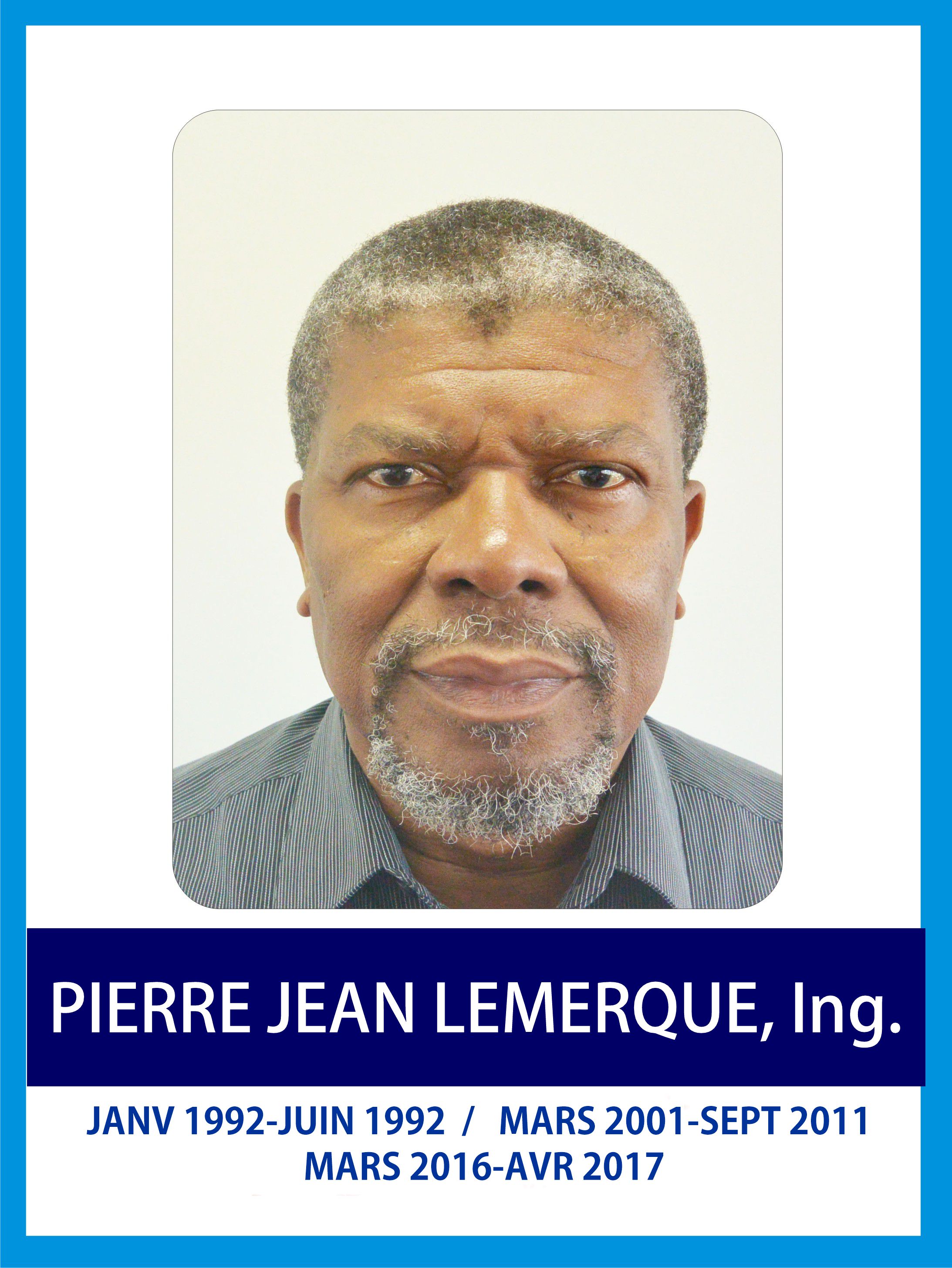 Jean Lemerque PIERRE, Ing.